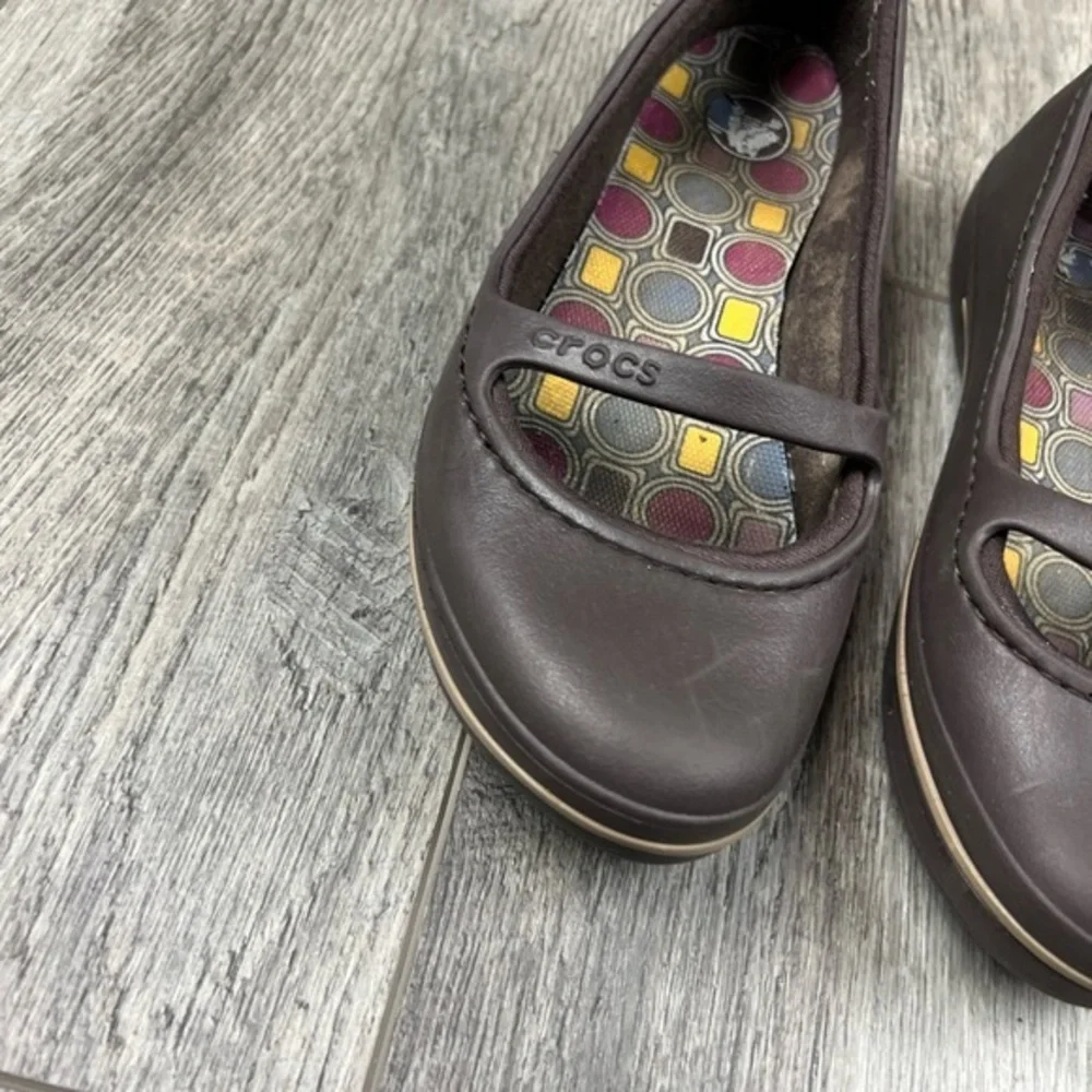 Crocs Brown Slip‎ On Shoes